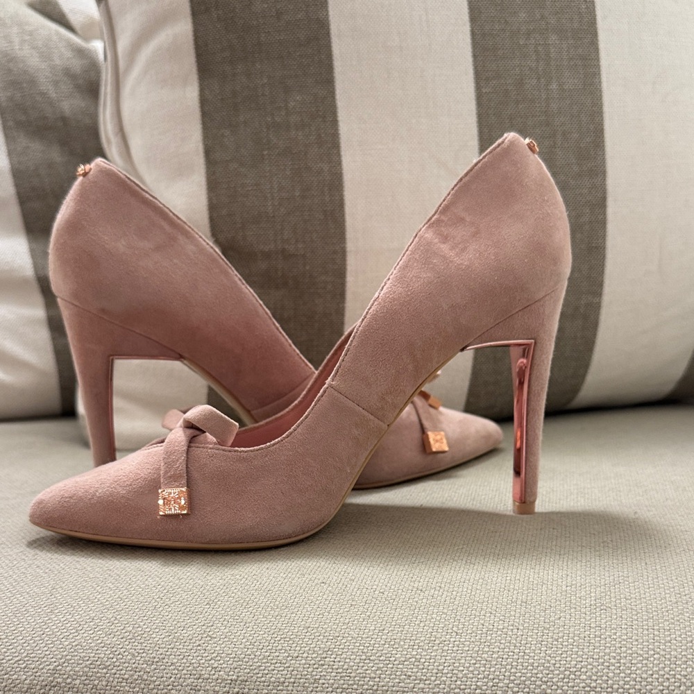 Ted Baker Pink Suede Heels
